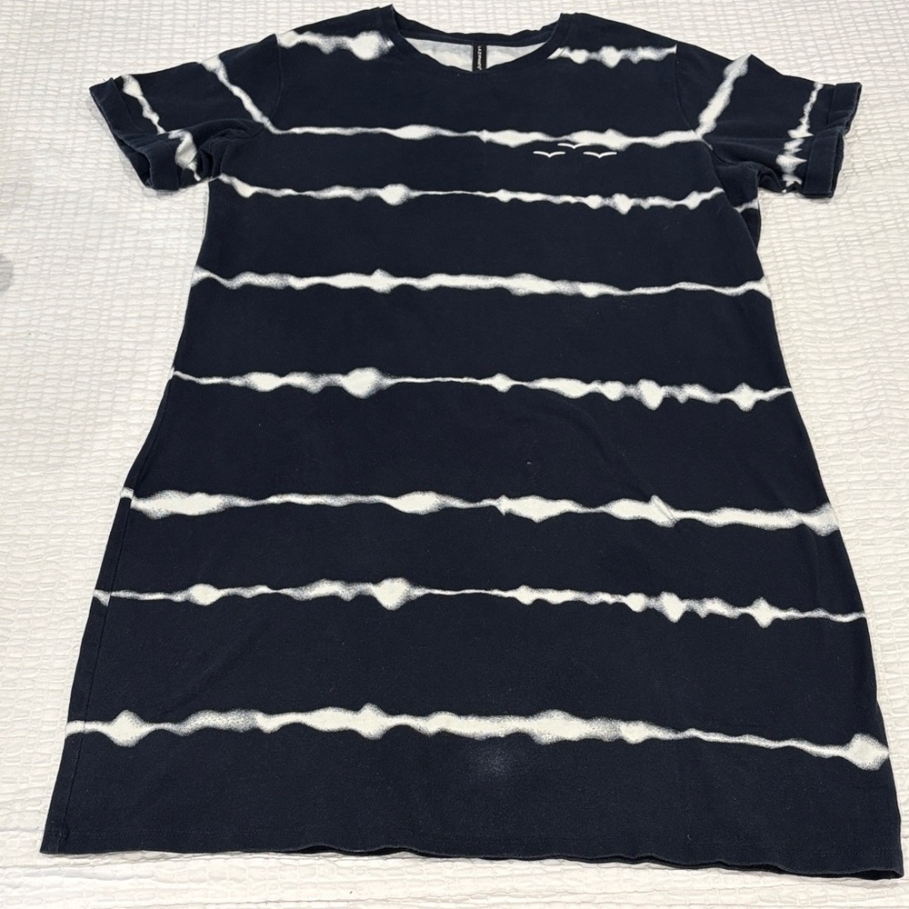 Lazy pants Navy & White T-Shirt Dress